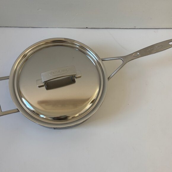 NEW - Demeyere 3-Quart Industry 5-Ply Stainless Steel Saute Pan with Lid - Picture 2 of 4